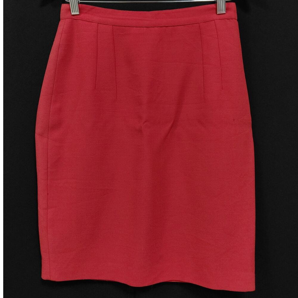 Anna Molinari Blumarine Made in Italy Wool Blend Skirt Red Women Size 44